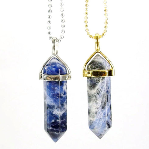 Sodalite Gemstone Pendant Necklace